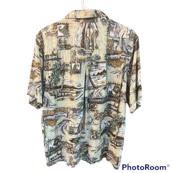 Rare Microsoft Across America Toes on the Nose Large L Hawaiian Style Shirt - Picture 2 of 14